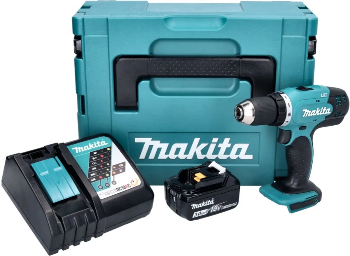 Makita DDF 453 RF1J Accuboormachine 18V - 42Nm - 2 Snelheden - 16 Instellingen - afbeelding 5 van 5