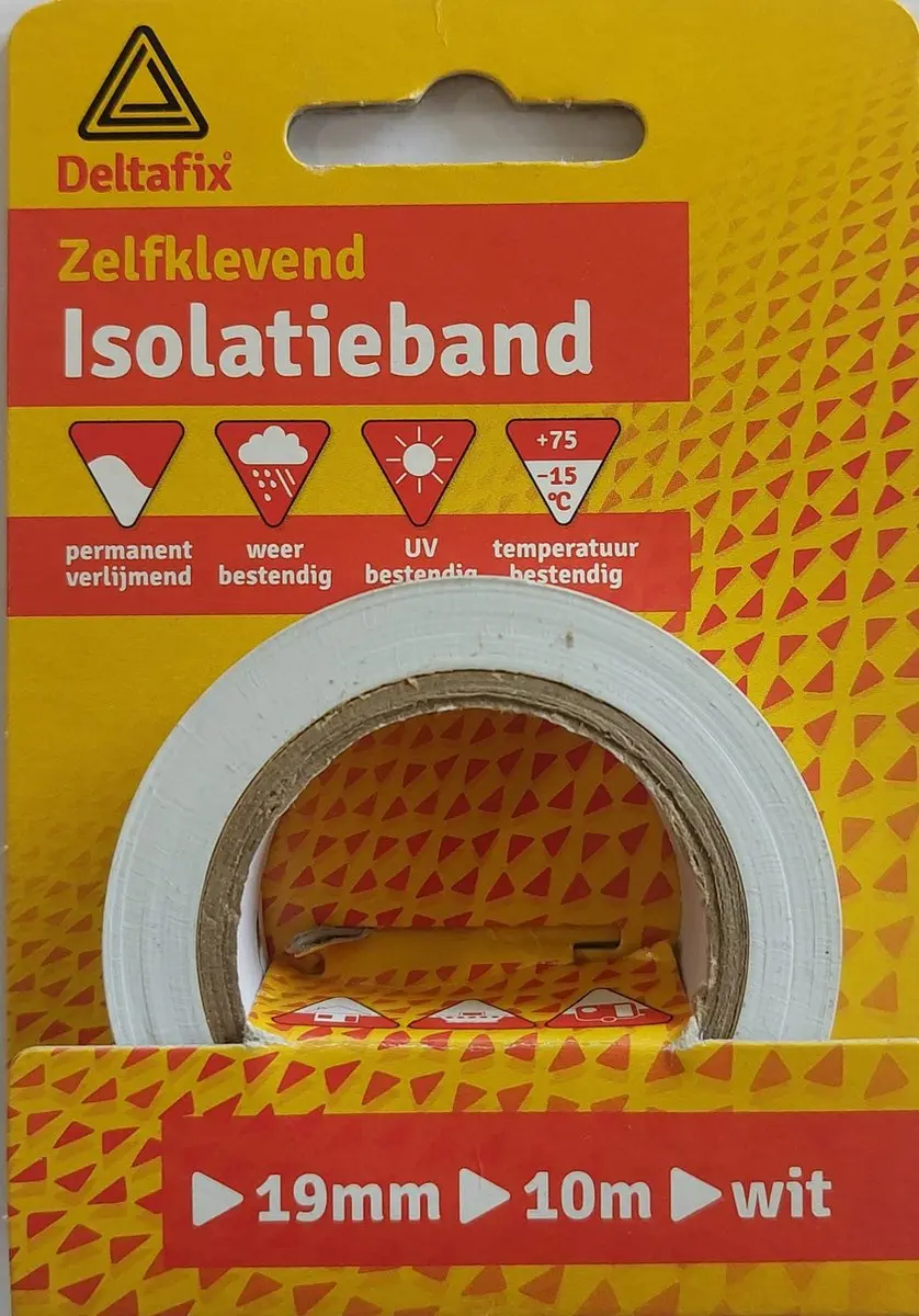 Deltafix Isolatieband Wit 10m x 19mm x 0.13