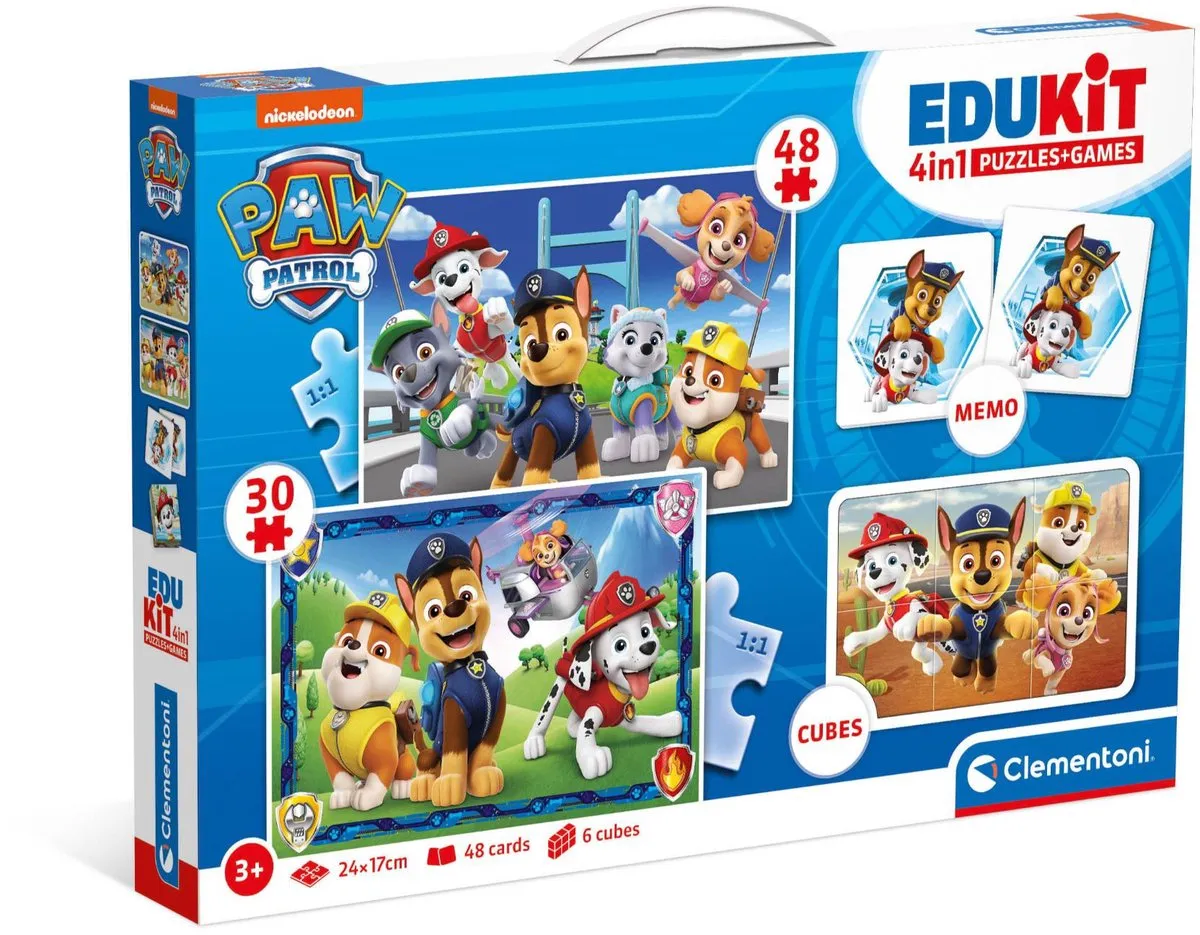 Clementoni Paw Patrol Edukit 4-in-1 - Multicolor