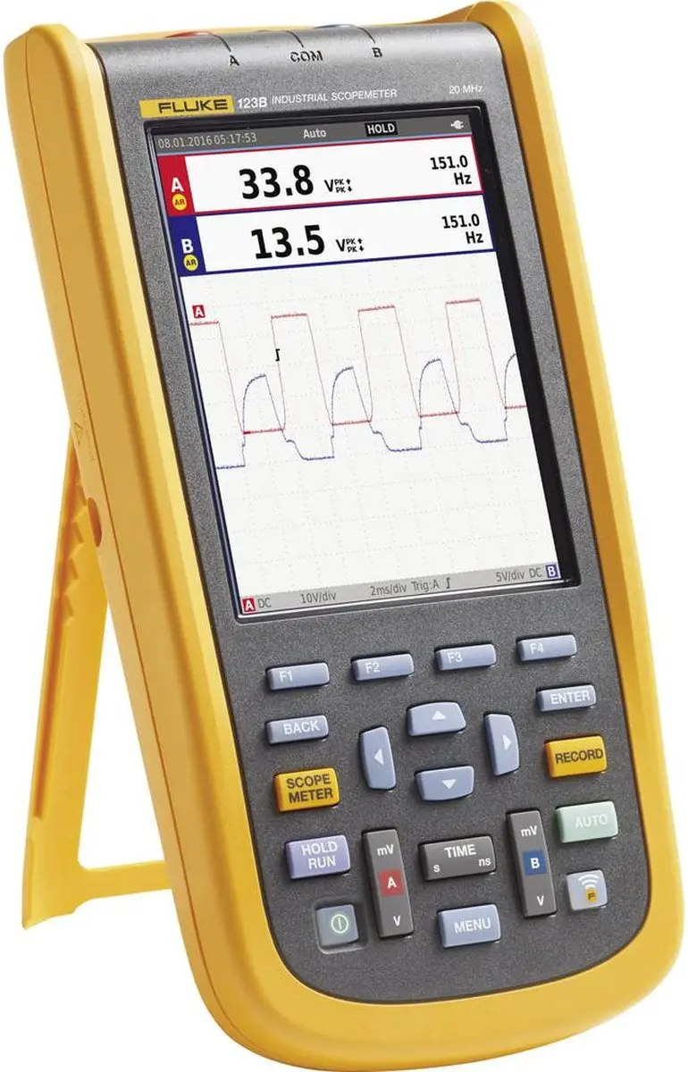 Fluke 123B/EU Handoscilloscoop 20 MHz - 2 Kanalen