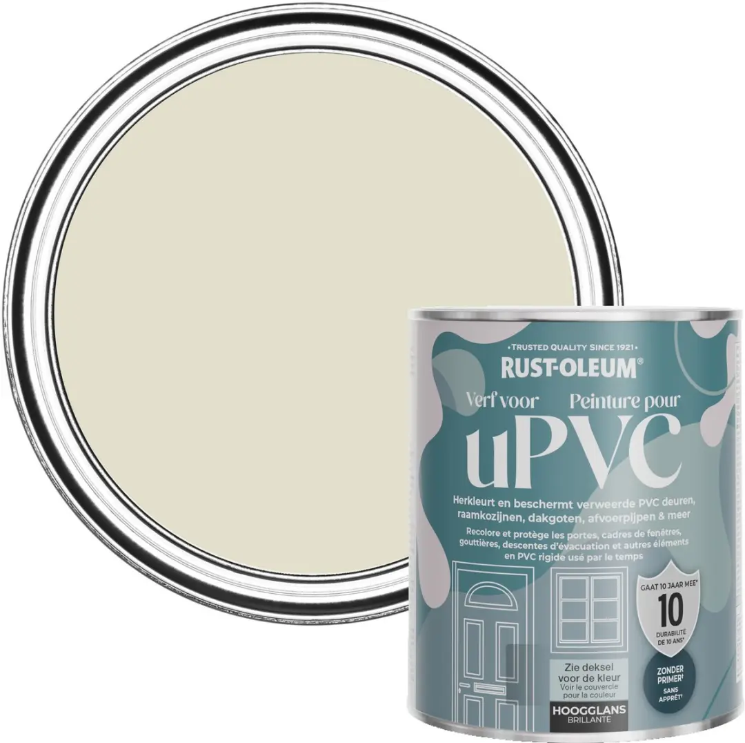 Rust-Oleum Verf voor PVC Hoogglans Havermelk 750ml