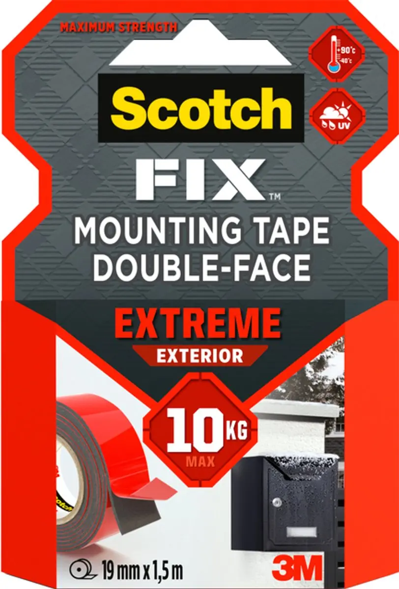 3M Scotch Montagetape 40021915 - 5m x 19mm - Transparant