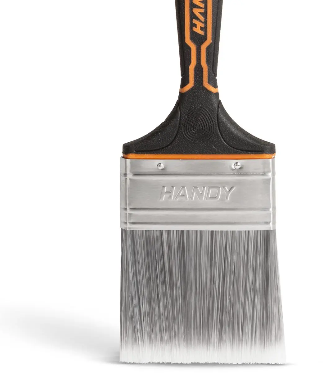 Handy Platte Verfkwast 75mm - Grijs/Zwart