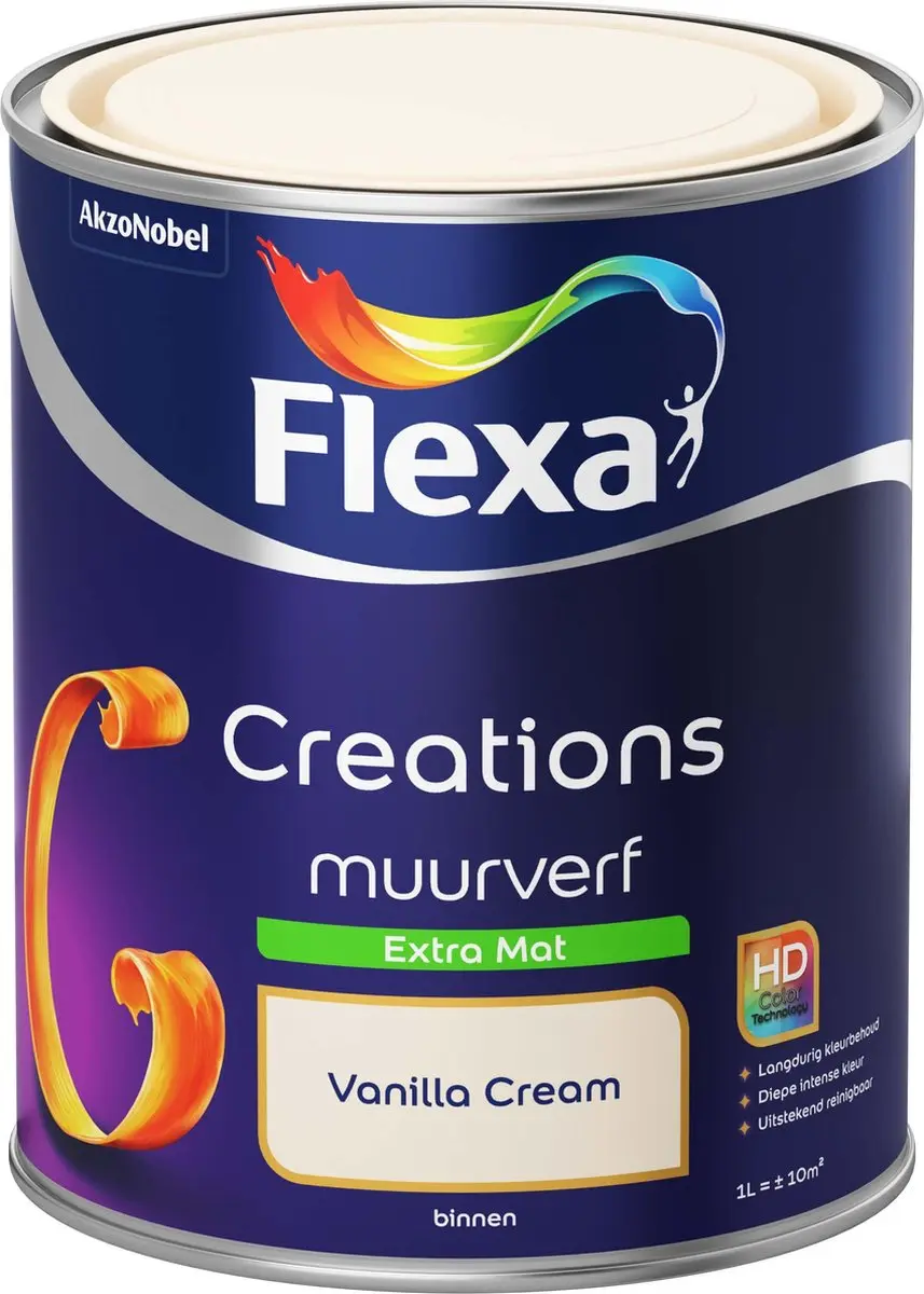 Flexa Creations Muurverf Extra Mat Vanilla Cream 1L