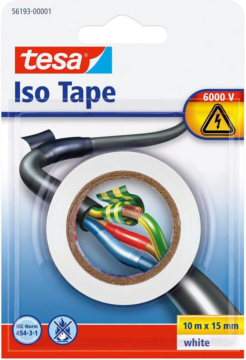 Tesa Isolatietape Wit 10m x 1,5cm - 2 Stuks