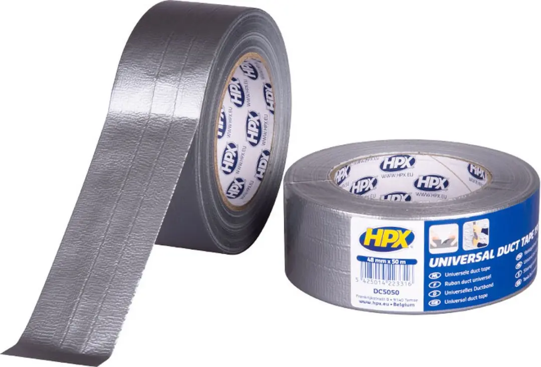 HPX Duct Tape 1900 - 75mm x 50m Zilver
