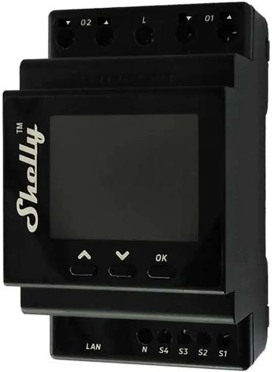 Shelly Pro Dual PM Controller Shelly_Pro_PM - Zwart