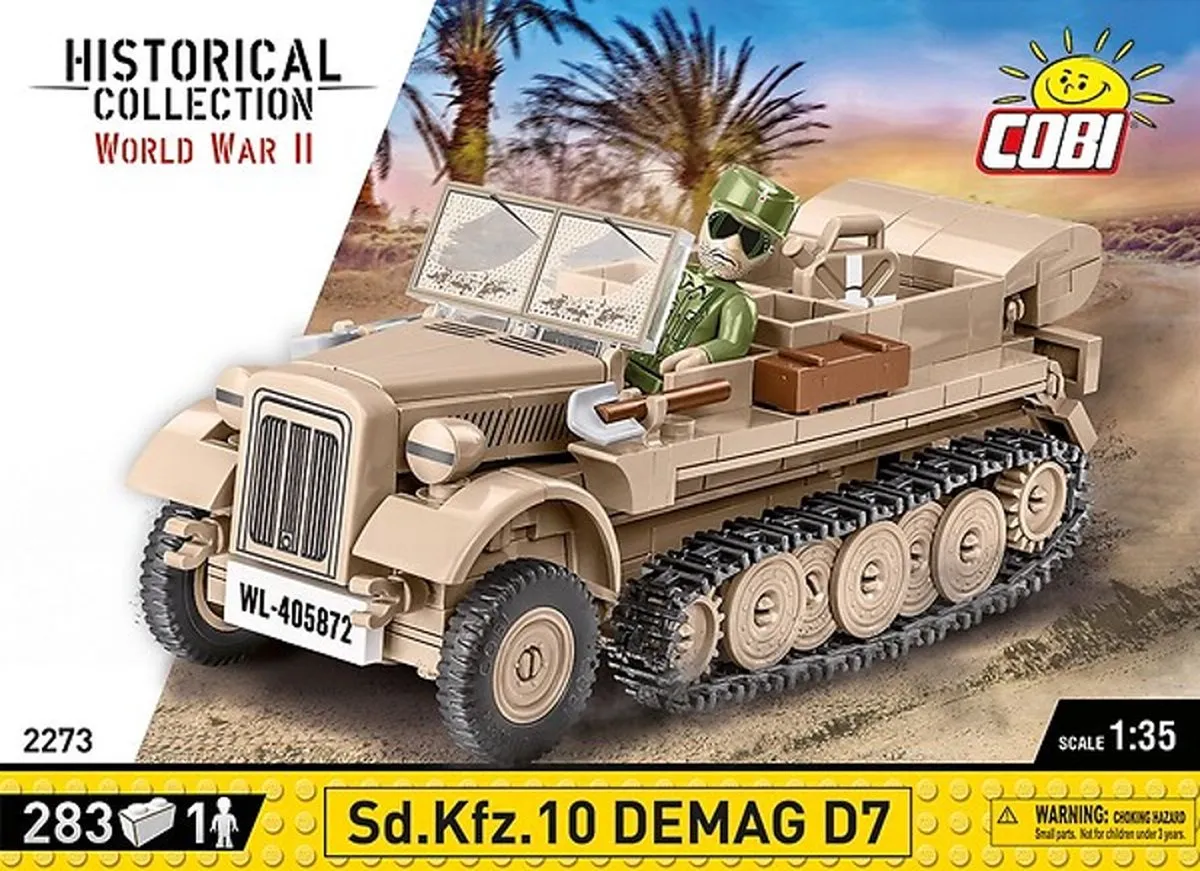 Cobi Sd.Kfz.10 Demag D7 Bouwblokken 1:35 - 283 Onderdelen