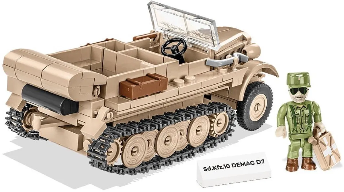 Cobi Sd.Kfz.10 Demag D7 Bouwblokken 1:35 - 283 Onderdelen