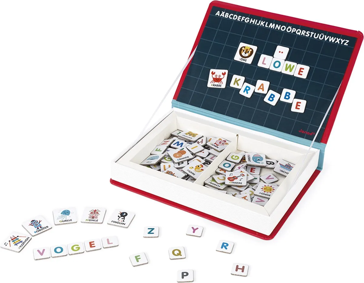 Janod Magnetibook Alfabet Duitstalig J02713 - 142 Magneten