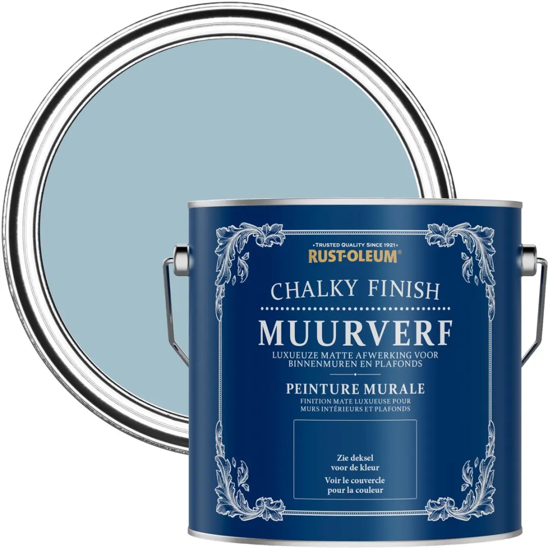 Rust-Oleum Muurverf Chalky Schemerblauw 2,5L