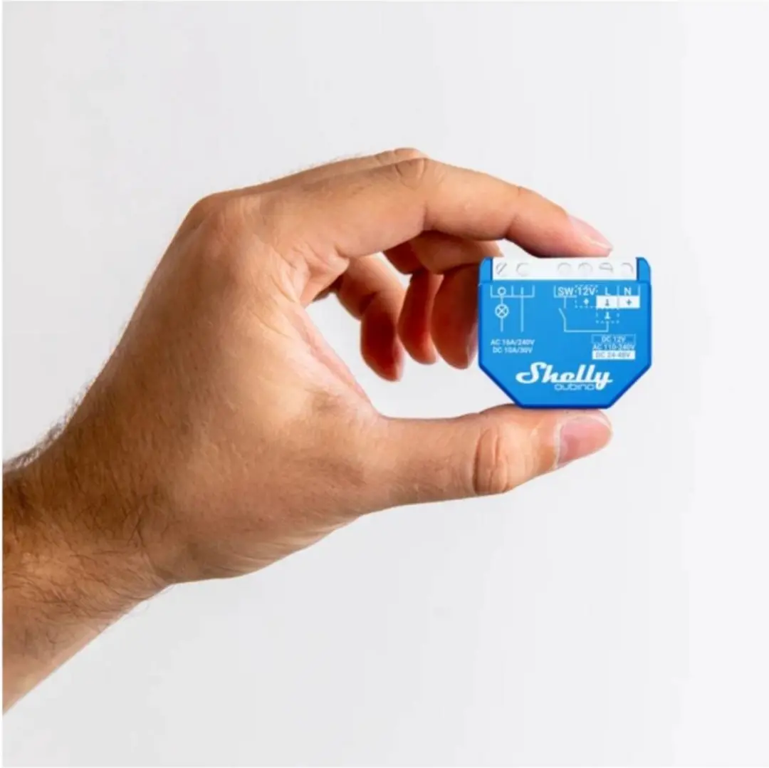 Shelly Qubino Wave 1 Schakelactor Z-Wave - Blauw