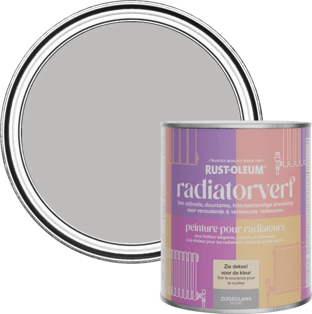 Rust-Oleum Radiatorverf Lichtgrijs Kiezel 750ml