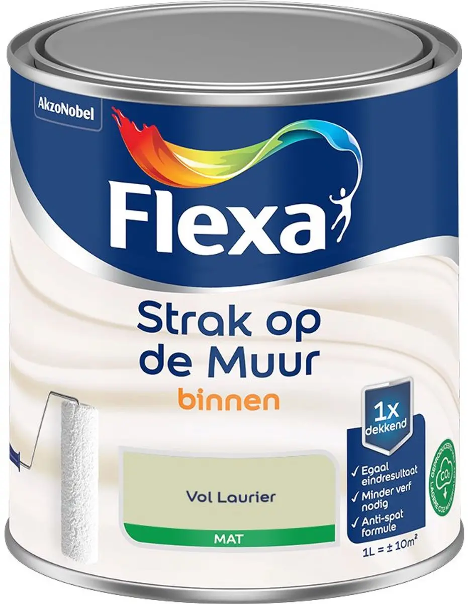 Flexa Strak Op De Muur Binnenmat Vol Laurier 1L