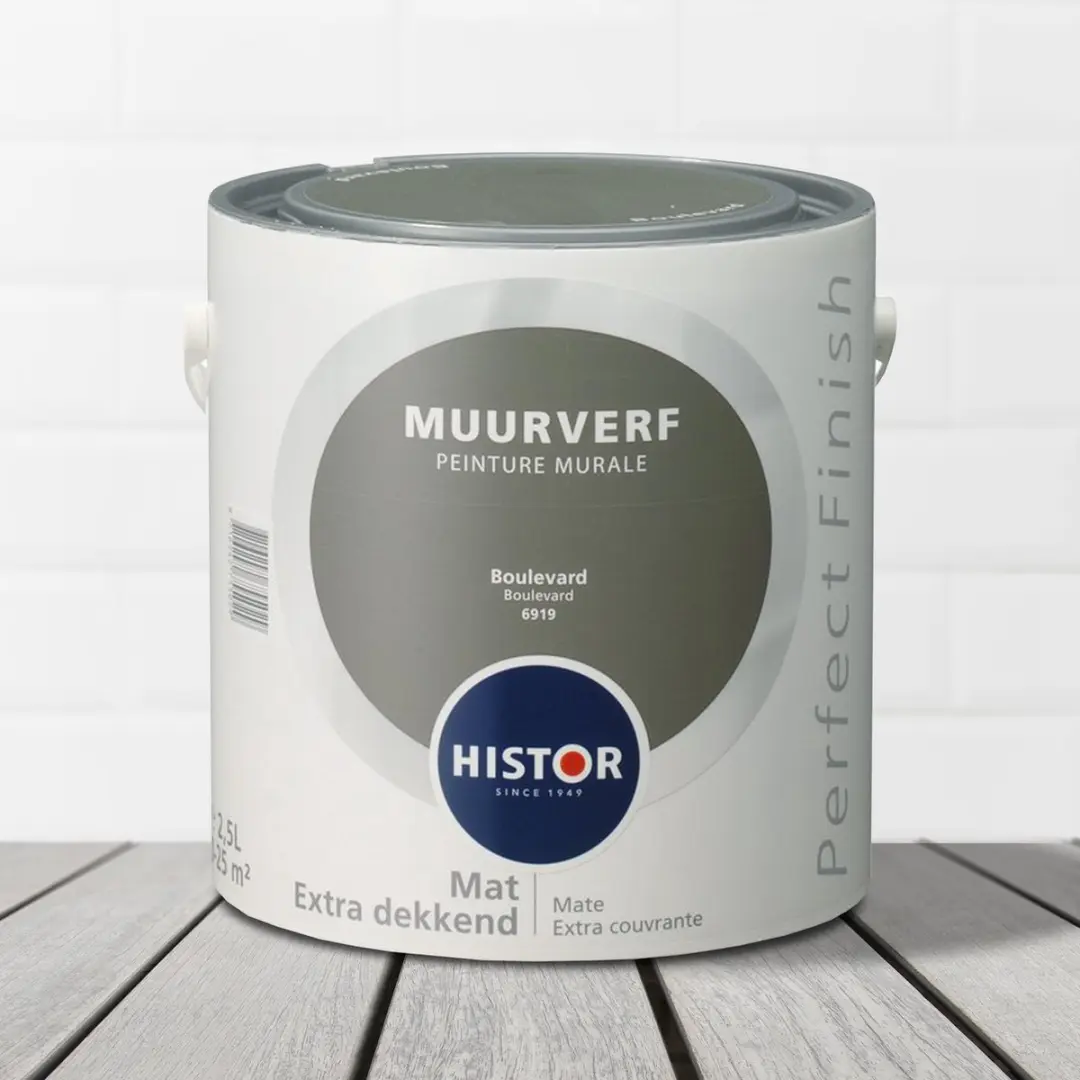 Histor Perfect Finish Mat Muurverf Boulevard 2.5L