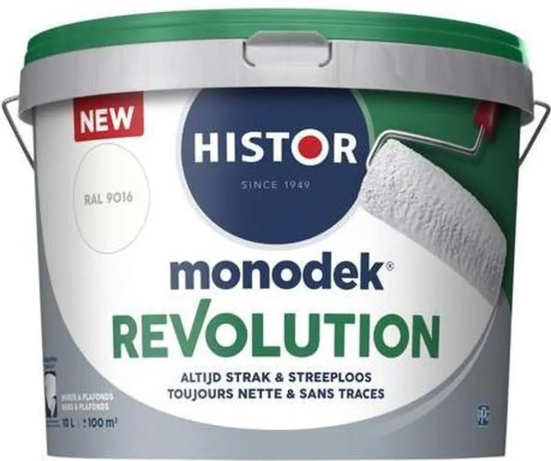 Histor Monodek Revolution Muurverf Mat RAL 9016