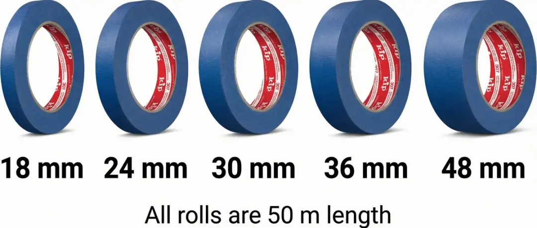 Kip 307 Smooth-Tec Afplaktape Blauw 24mmx50m