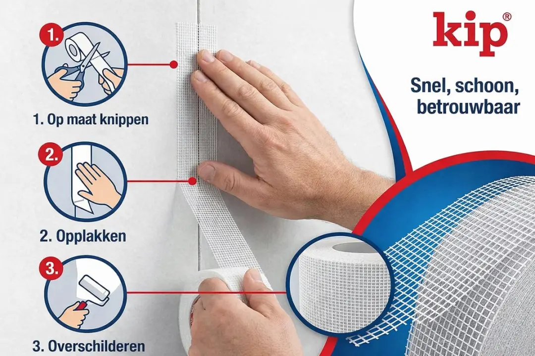 Kip 343 Voegenband Duct Tape Wit 48mmx90m
