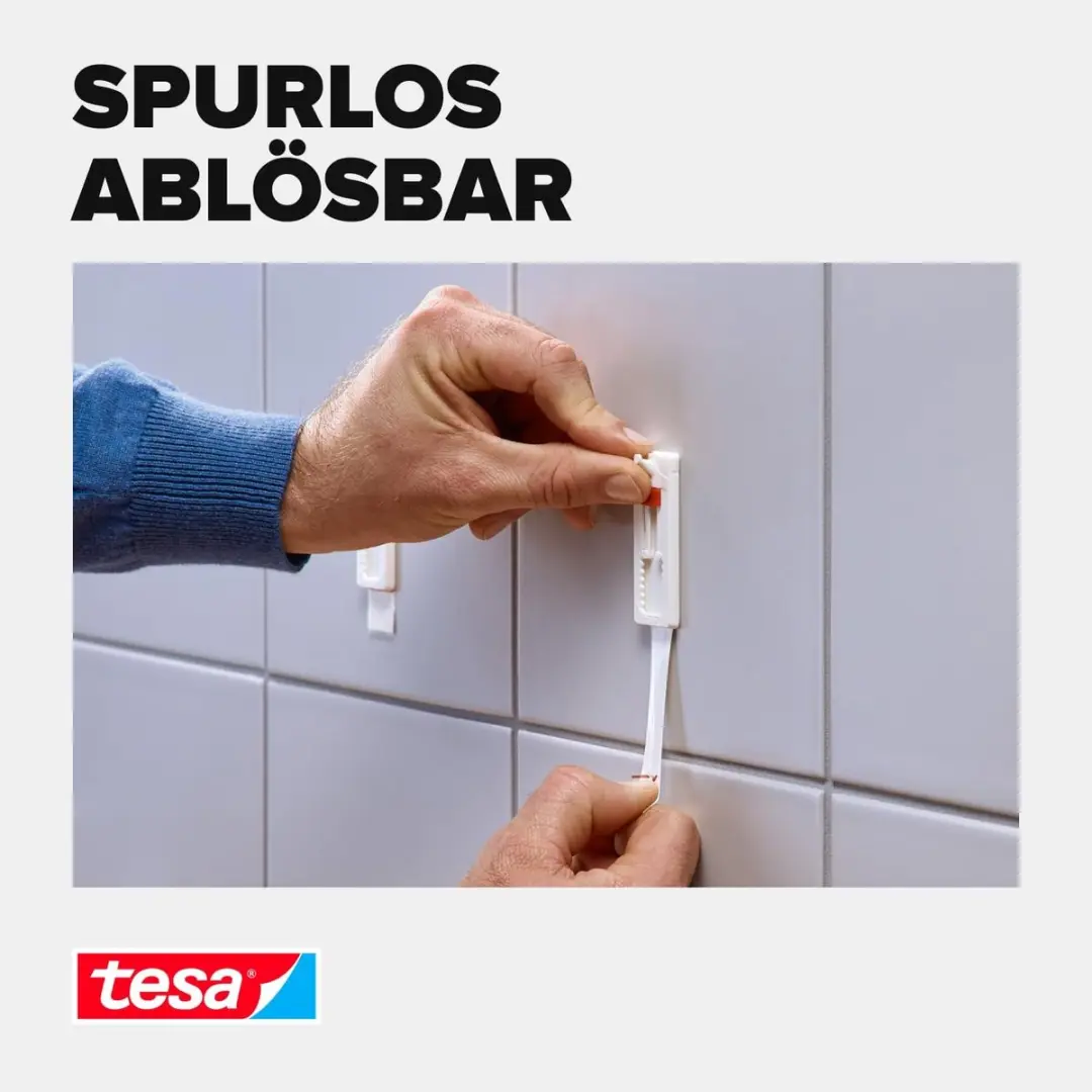 Tesa Kleefstrips Metaal/Tegels - 9 Stuks Wit