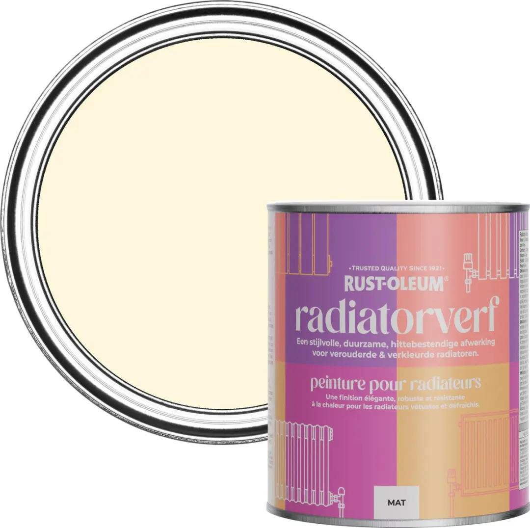 Rust-Oleum Crème Radiatorverf Slagroom 750ml