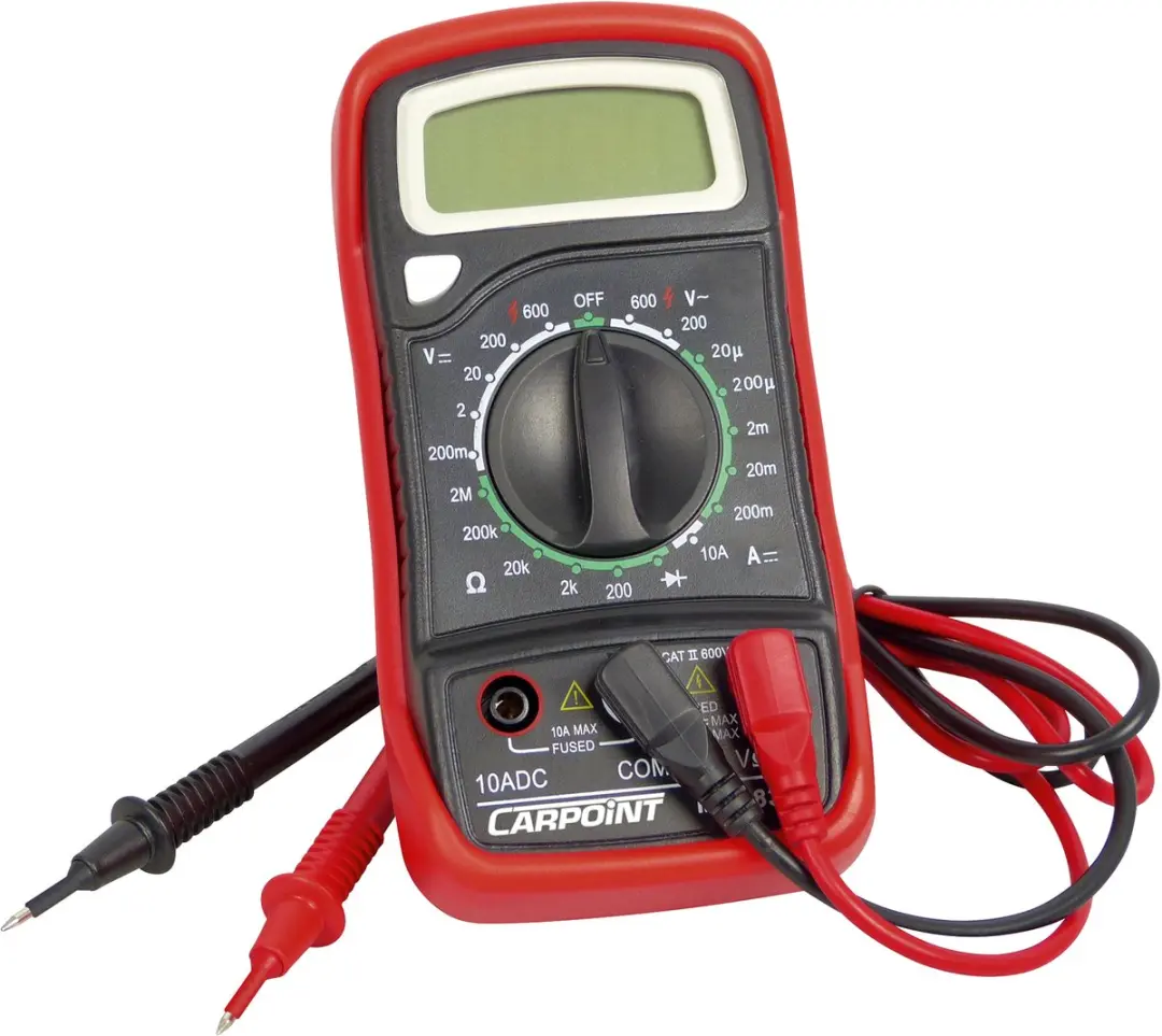 Carpoint Digitale Multimeter 678207 - Rood