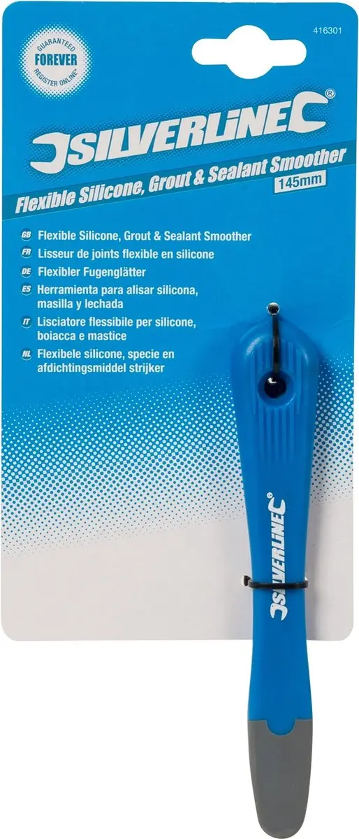 Silverline Siliconenstrijker 145mm - Hout