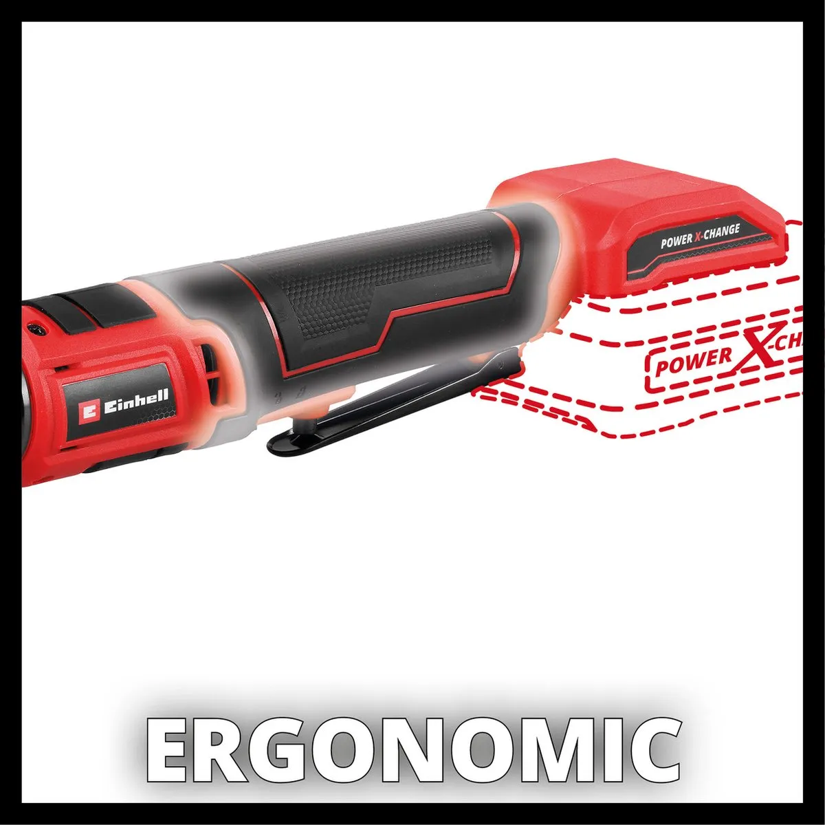 Einhell TE-RW 18/60 Li Solo Accu Ratelsleutel 60 Nm - Rood/Zwart