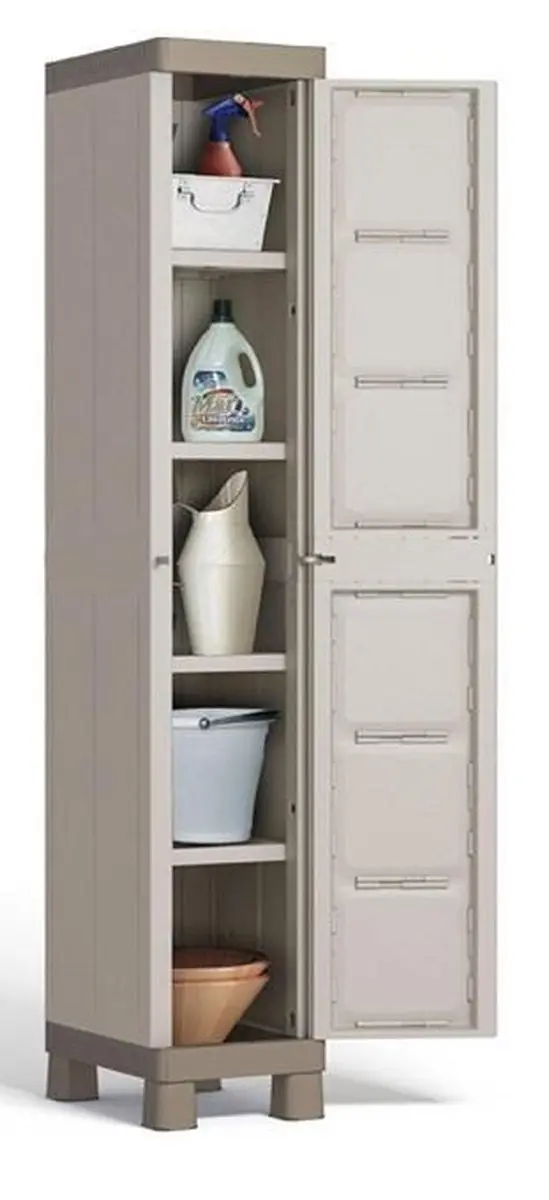 KIS Excellence 9673000-0313 Opbergkast 1 Deur - 33x182x45cm - Beige/Zand