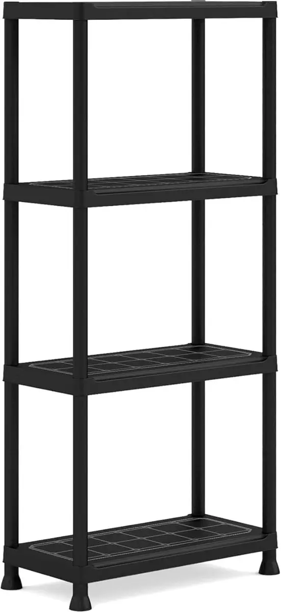 Keter Stellingkast Plus 60/4 - 2 Stuks - 4 Planken 60x30x135cm Zwart