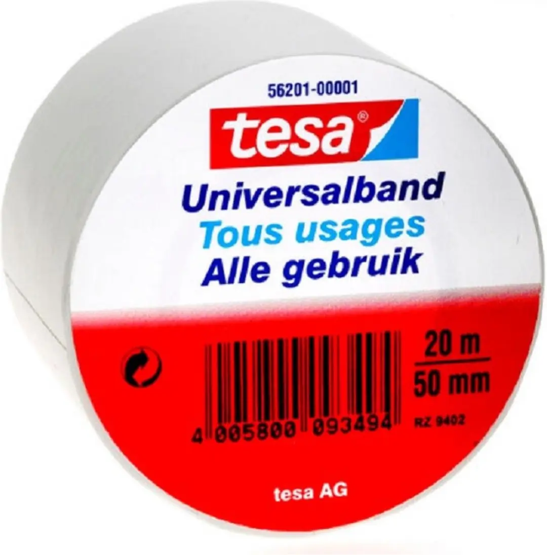 Tesa Universalband Isolatietape Wit 20m x 5cm