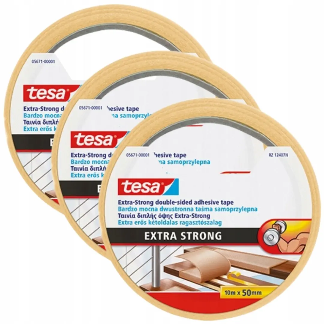 Tesa Extra Strong Tapijtlijm Tape 10m x 50mm