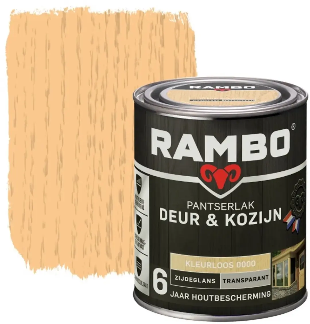 Rambo Pantserlak Deur en Kozijn 2.25L - Kleurloos