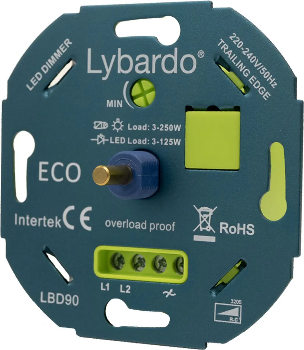 Lybardo LED Dimmer Inbouw 0-125W - Blauw