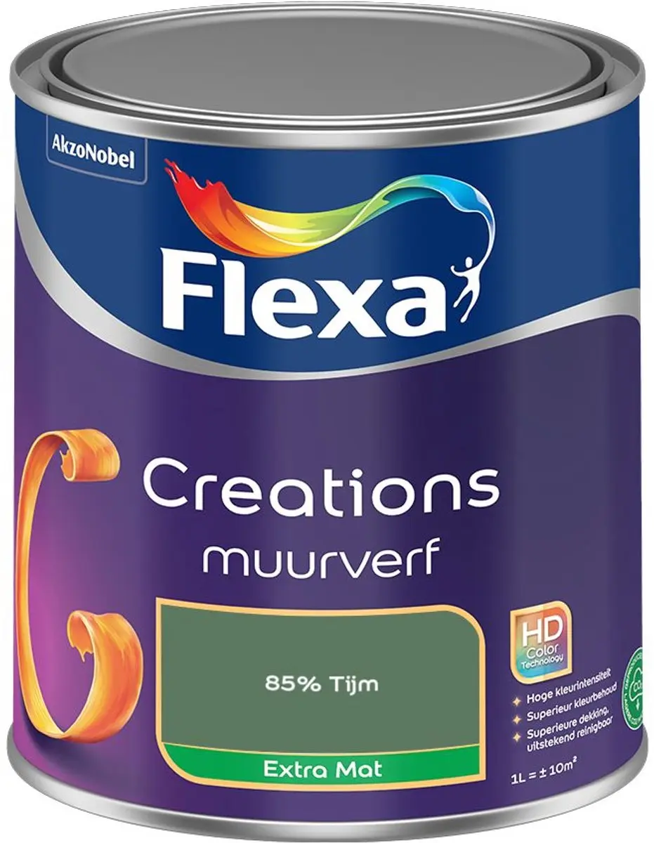 Flexa Creations Muurverf Extra Mat 85% Tijm - 1L