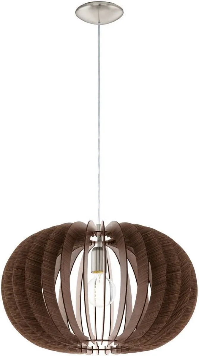 Eglo Stellato Hanglamp E27 - 50cm - Donkerbruin