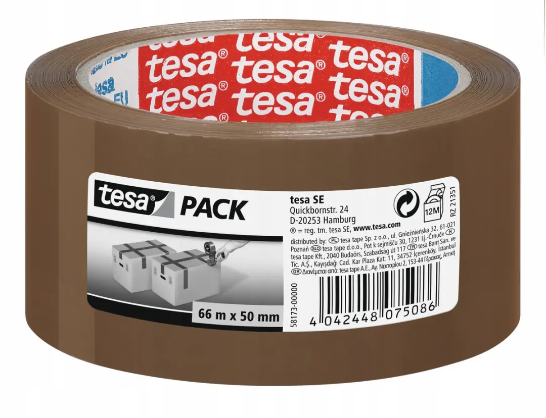 Tesa Standard Pakkingtape 66m x 50mm