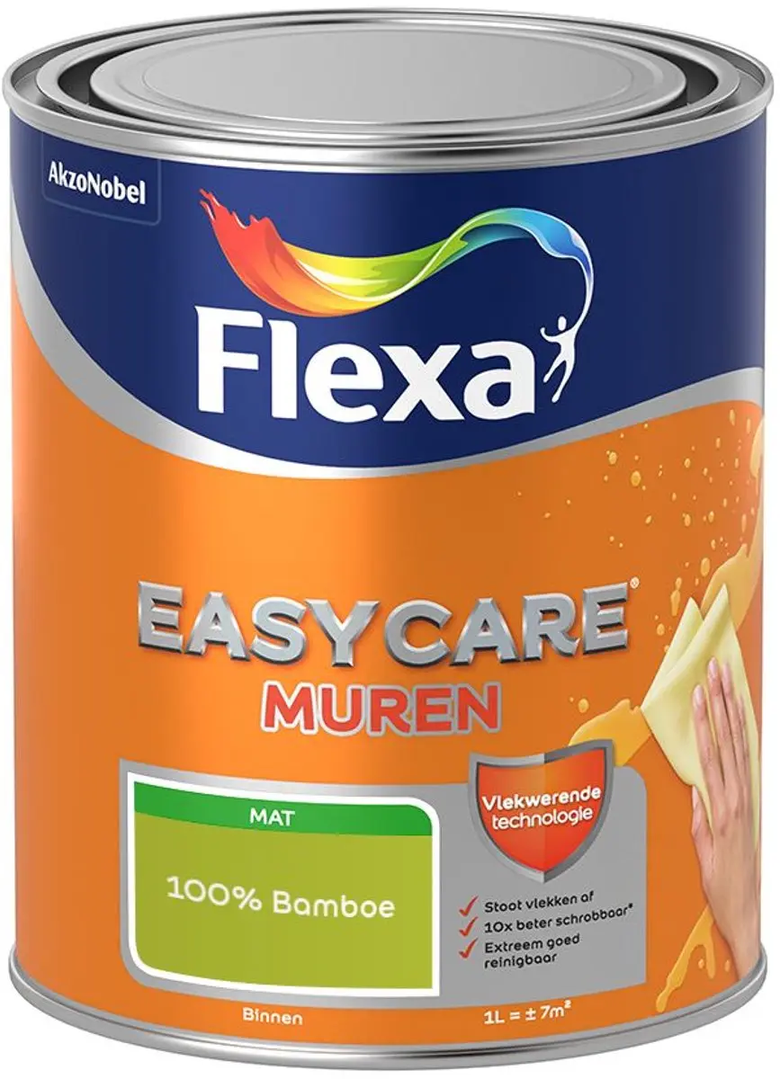 Flexa Easycare Muren Mengverf 100% Bamboe 1L