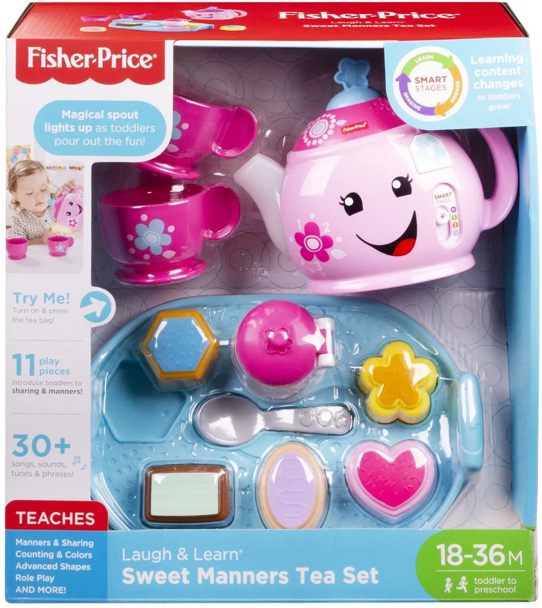 Fisher Price Leerplezier Goede Manieren Theeservies - Roze