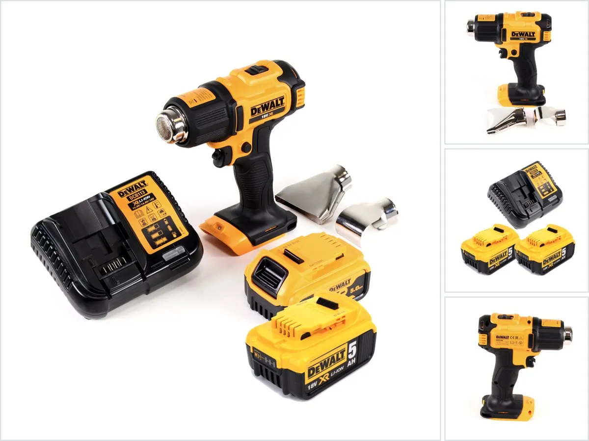 DeWalt DCE530P2-QW Heetluchtpistool 18V