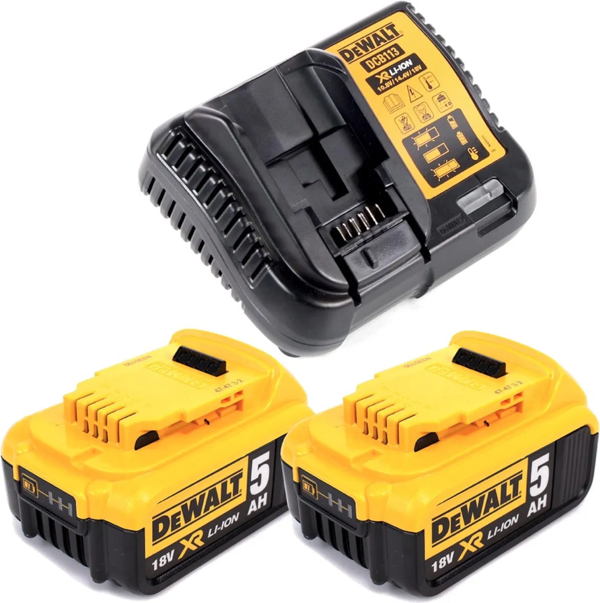 DeWalt DCE530P2-QW Heetluchtpistool 18V - 530°C - 2x 5,0Ah Accu - afbeelding 2 van 5