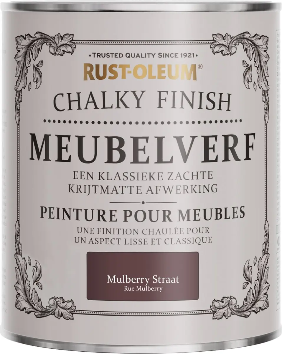 Rust-Oleum Donkerpaars Chalky Finish Meubelverf 750ml