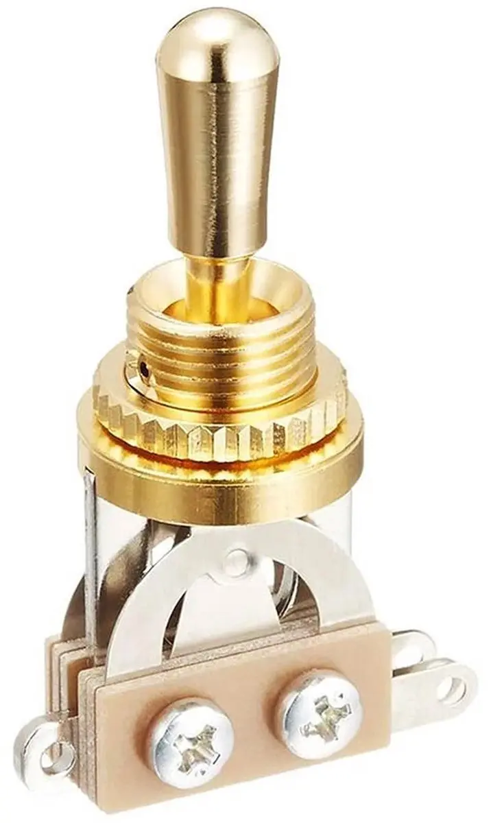 Boston SW-20-GP2 3-Weg Toggle Switch - Verguld