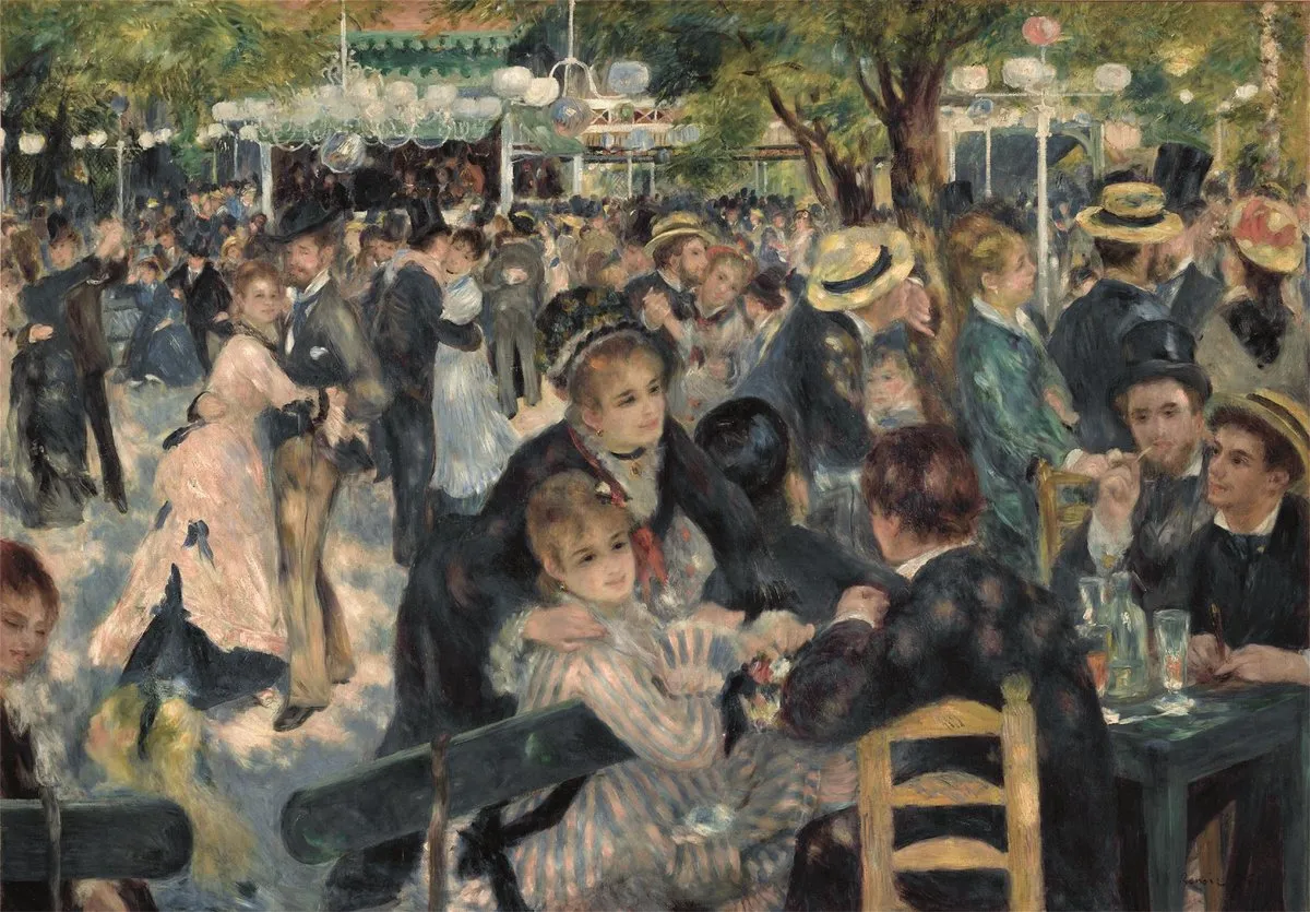 Clementoni Renoir Bal du Moulin de la Galette Puzzel 1000 Stuks - Multikleur