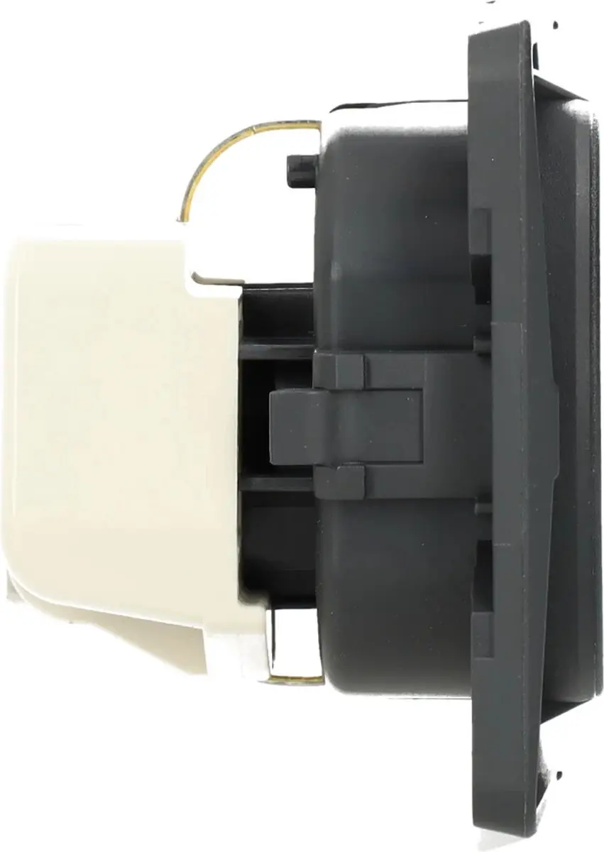 Hager Berker Integro Wandstopcontact E2FJJ - Antraciet