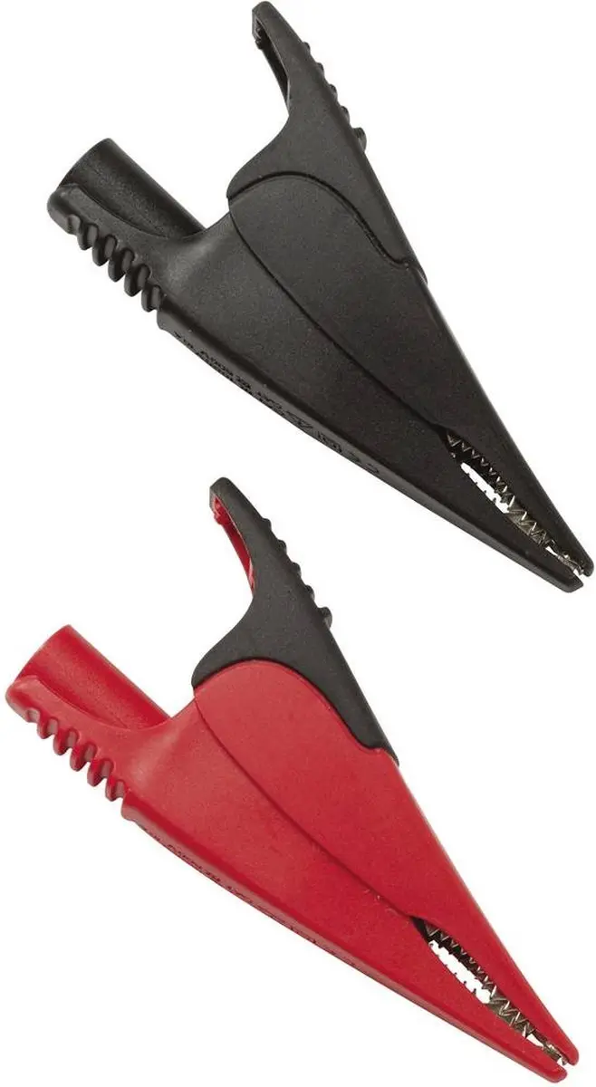 Fluke AC285 Veiligheids-krokodilklemmen - 4mm - CAT IV 600V/III 1000V - Rood/Zwart