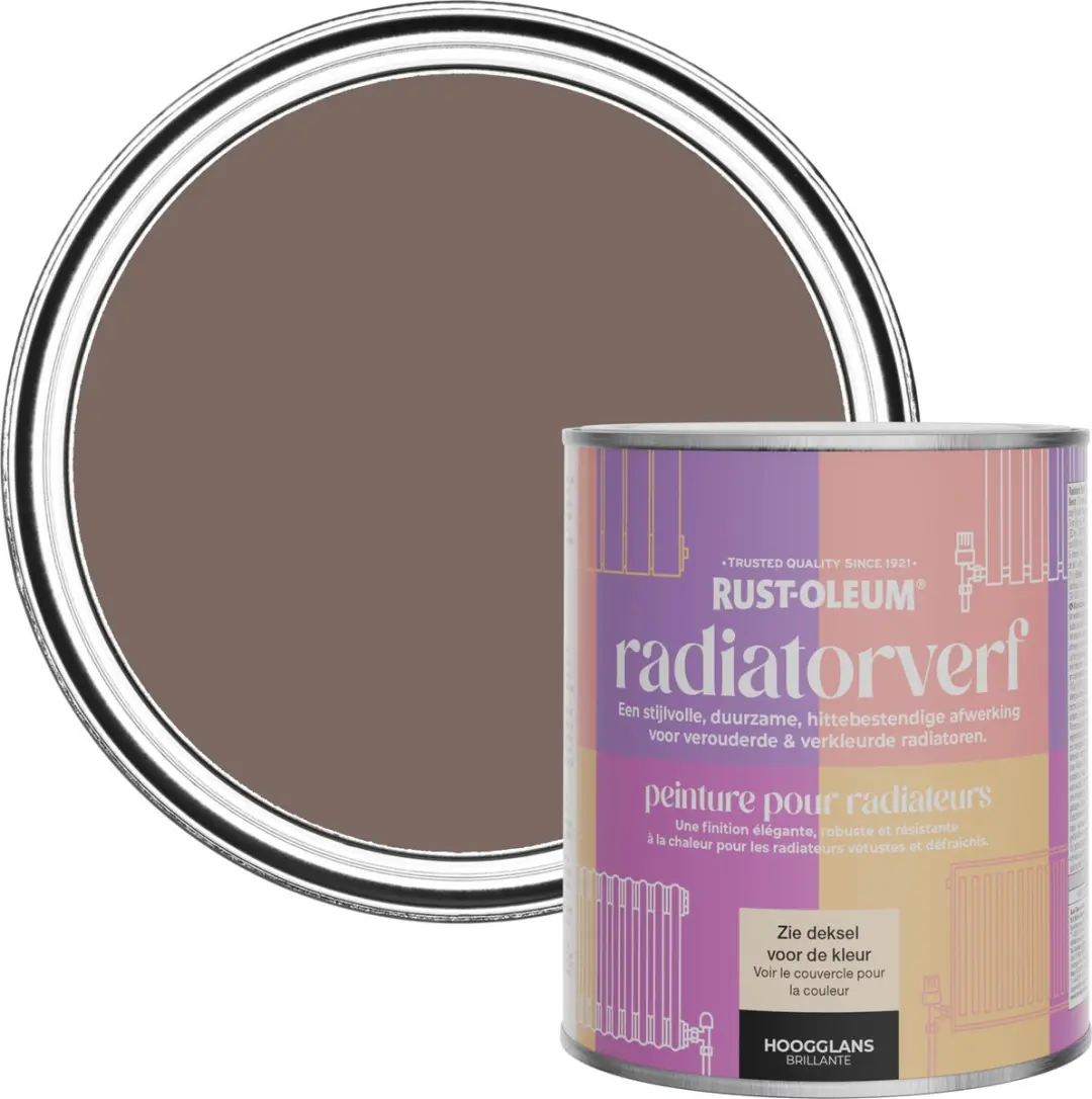 Rust-Oleum Bruin Radiatorverf Hoogglans 750ml
