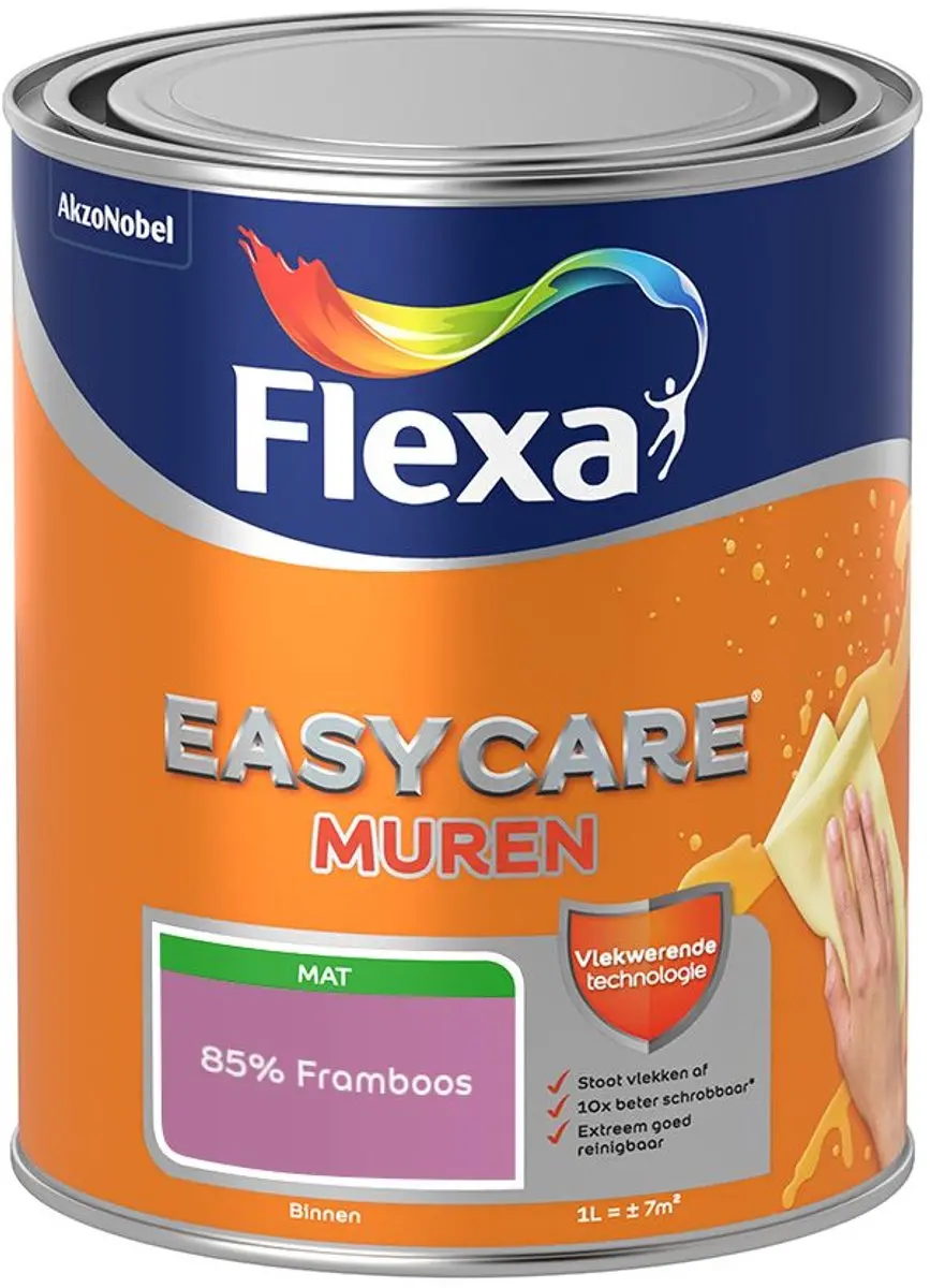 Flexa Easycare Murenverf 85% Framboos 1L