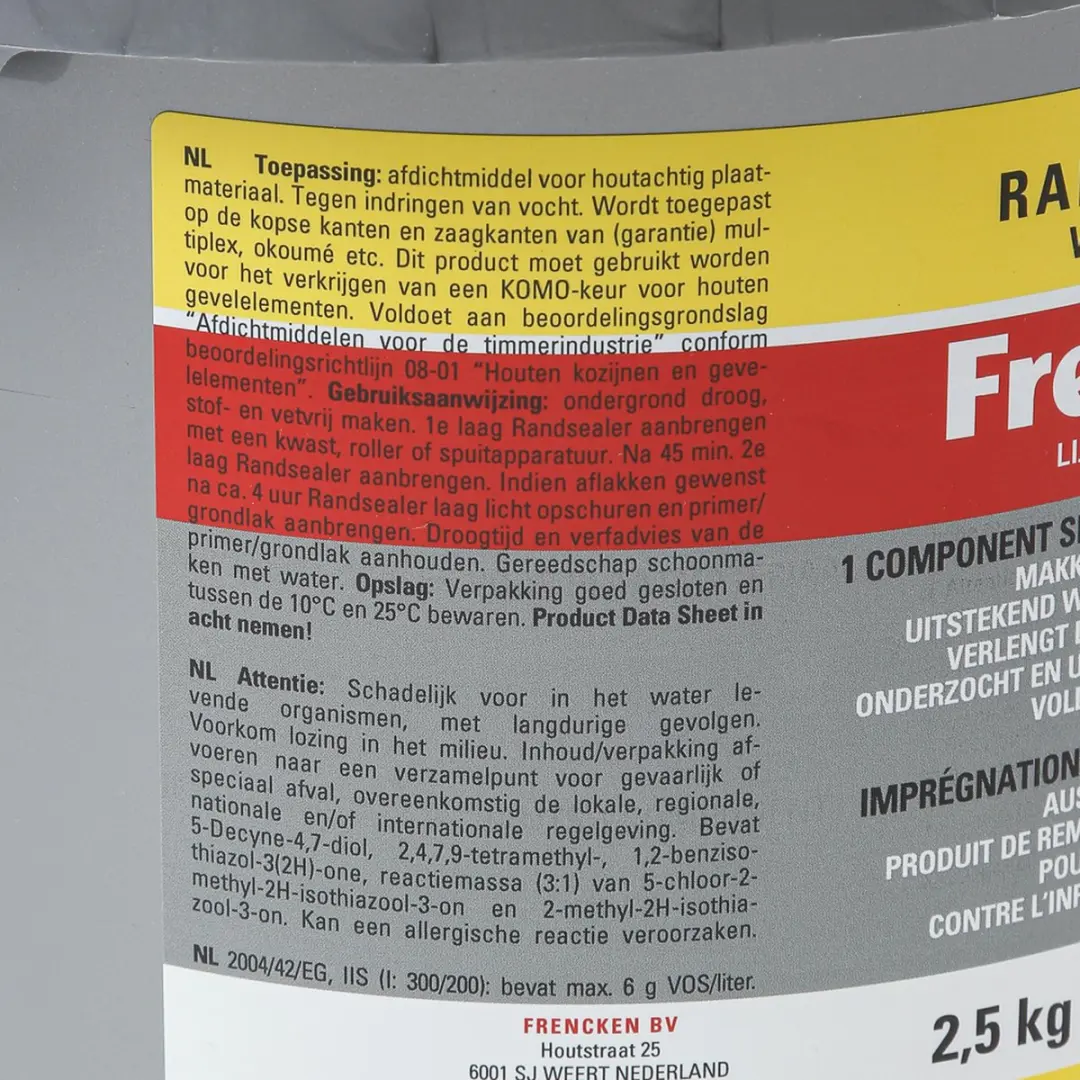 Frencken Randsealer 71161 - 2500ml - Wit