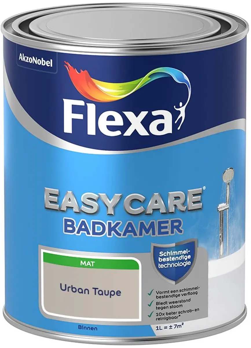 Flexa Easycare Badkamer Urban Taupe Mengverf 1L