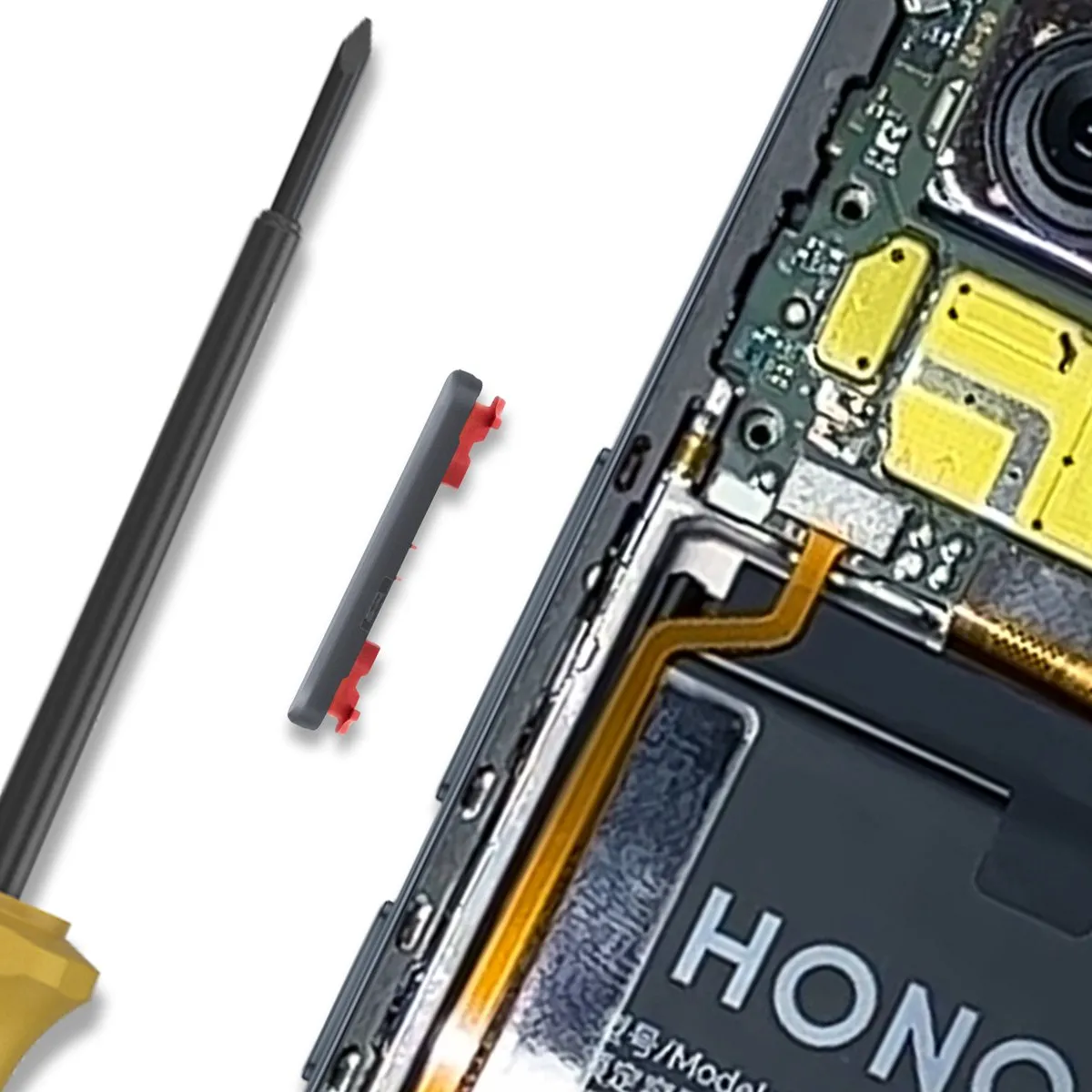 Honor Vervangende Volumeknop Honor 400 Lite/X8C - Zwart